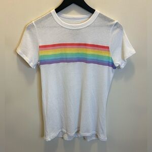 NWT Chaser Rainbow Stripe Shirt